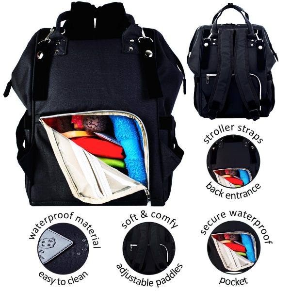 Geanta Rucsac Pentru Bebelusi Copii Si Mamici Genta Dama Negru Cld Innovating Premium Quality Diaper Backpak With Changing Pad