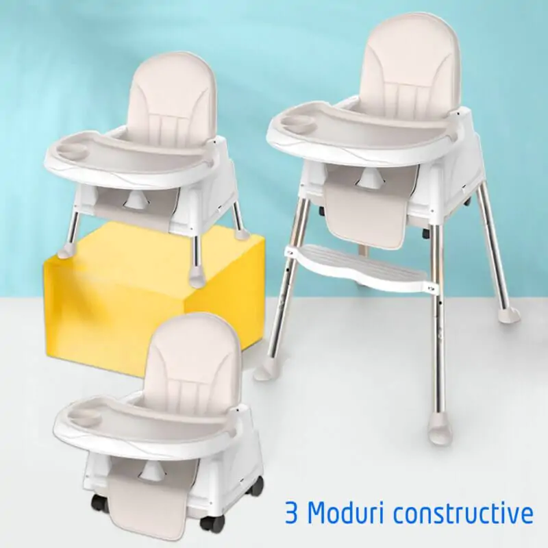 Scaun de masa bebelusi multifunctional 3 in 1 CLD Innovating rezistenta 75 kg