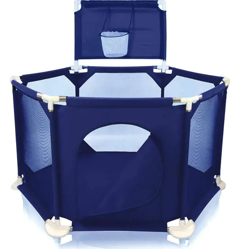 Țarc interactiv copii CLD Care Love Devotion set complet cu salteluță maro coș baschet