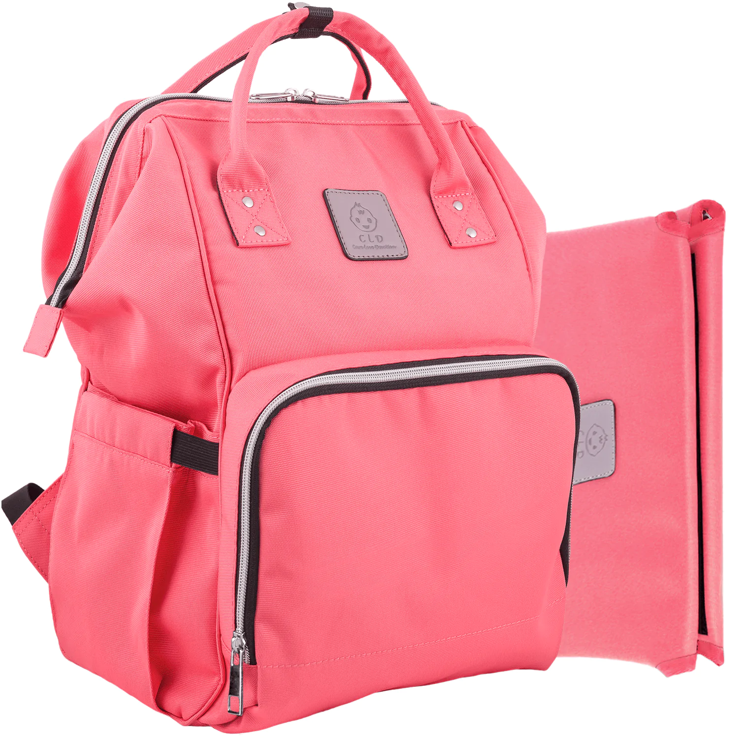 Compartimentare rucsac mamici travel organizer roz